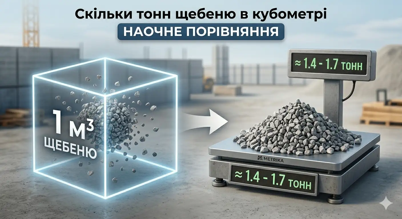 Скільки тонн щебеню в кубометрі: таблиця та розрахунок