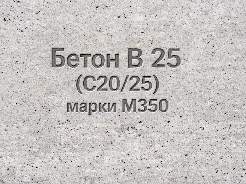 Бетон B 25 (C20/25) M350