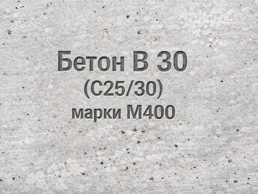 Бетон B 30 (C25/30) M400
